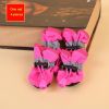 Anti-slip Pet Dog shoes Waterproof boots shoes puppy cat socks boots dog shoes - pink - 5
