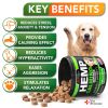 Hemp Calming Chews for Dogs with Anxiety and Stress Dog Calming Treats Dog Anxiety Relief Melatonin for Dogs Hemp Oil for Dogs 120 Treats - Vet Promis