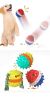 Pet Chew Toy Interactive Treat Toy Squeaky Bounce Toy with Rope for Aggressive Dog Chewers - Blue