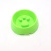 Pet Supplies Dogs Cats Cute Anti-choke Bowl Slow Food Bowl Thickened Plastic Bowl Pet Single Bowl Obesity Prevention Puzzle Bowl - Green